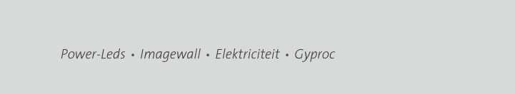 Power-leds - Imagewall - Elektriciteit - Gyproc